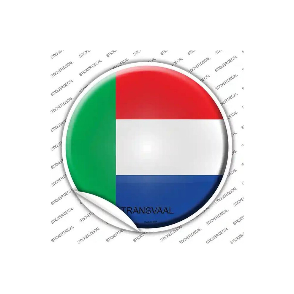 Smart Blonde C-448S-S Transvaal Country Novelty Circle Sticker Decal - Small 792636307935