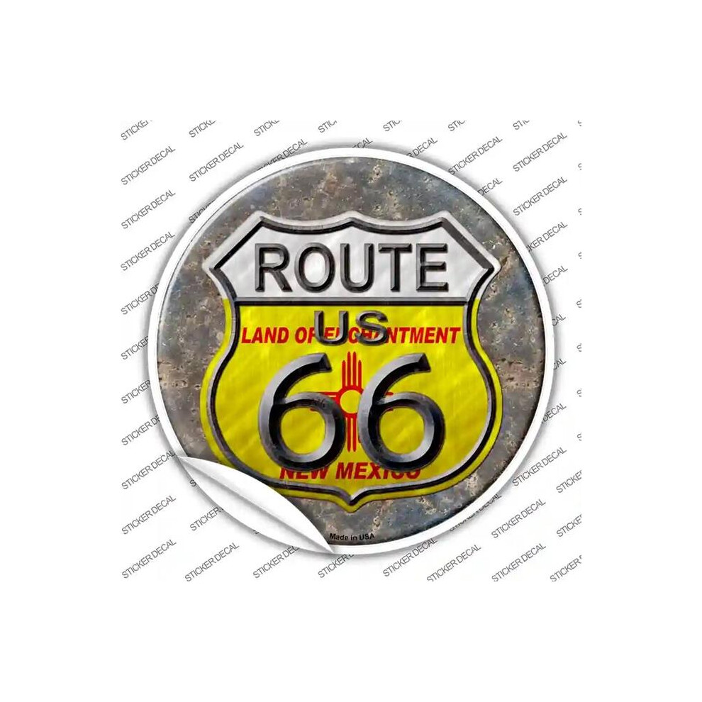 Smart Blonde C-522S-L Mexico Route 66 Novelty Circle Sticker Decal - Large 792636308208