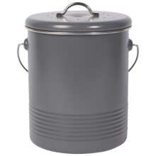 Now Designs Κάδος Compost Σαθρού Χάλυβα με Φίλτρο Άνθρακα, 8.5 ίντσες ύψος, 1.25 γαλόνι