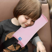Cuscino per cintura di sicurezza COOLBEBE per bambini, extra morbido, da viaggio, per testa, collo e spalle, universale, per auto, per bambini, n