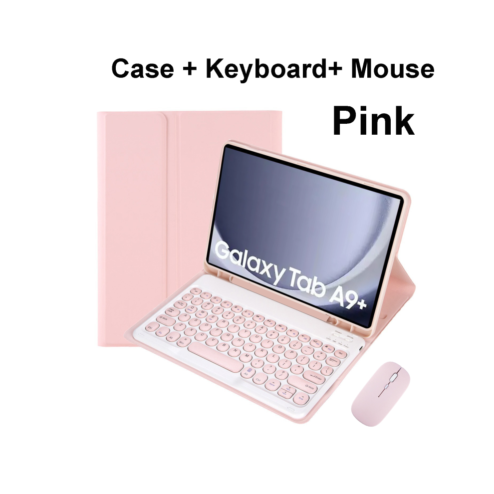( B, Portuguese Keyboard) For Samsung Galaxy Tab A9 Plus 11 Inch Case, Bluet Pink 967854365894
