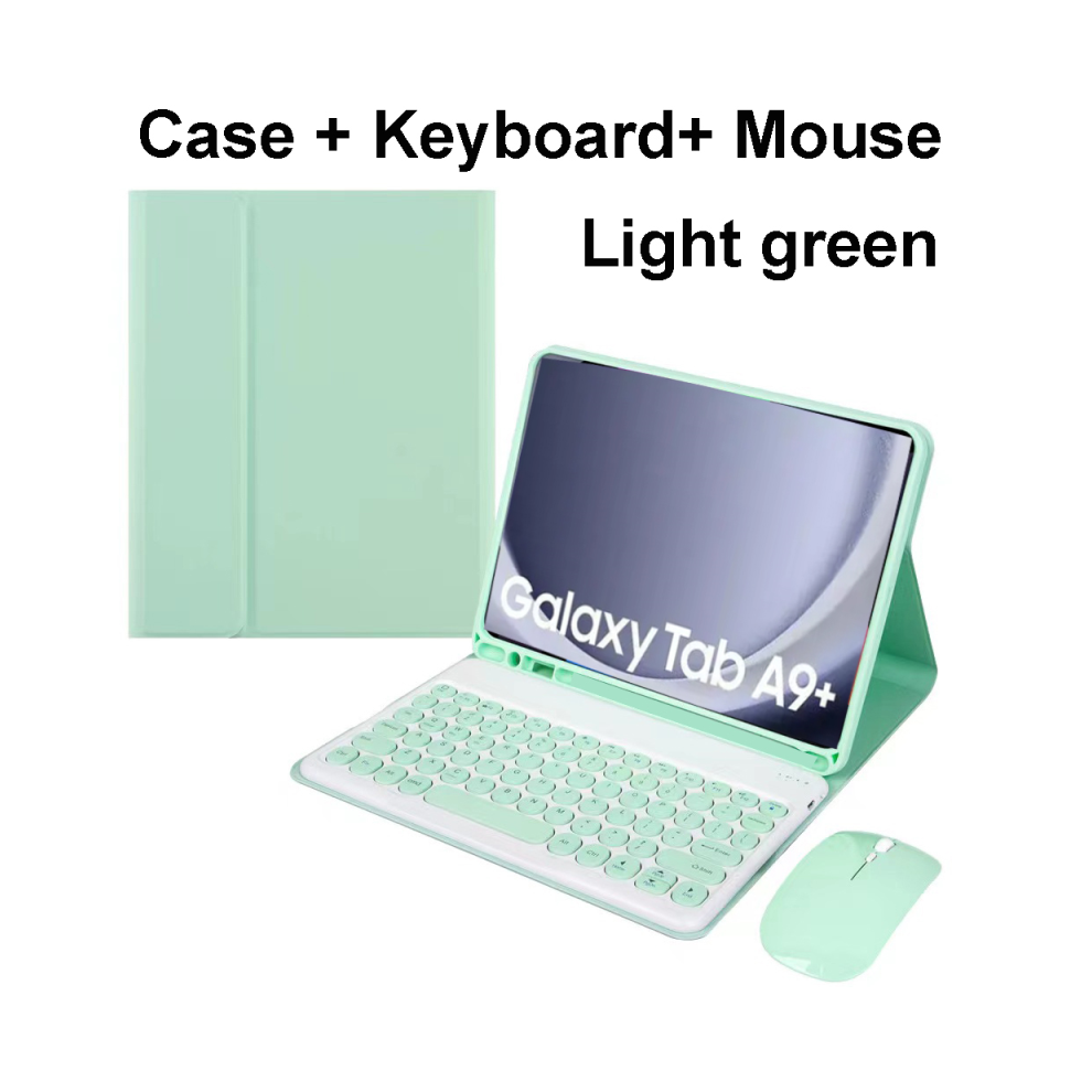 ( B, Portuguese Keyboard) For Samsung Galaxy Tab A9 Plus 11 Inch Case, Bluet Green 967854366570