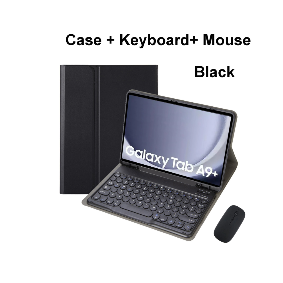 ( B, Arabic Keyboard) For Samsung Galaxy Tab A9 Plus 11 Inch Case, Bluet Black 967854368031