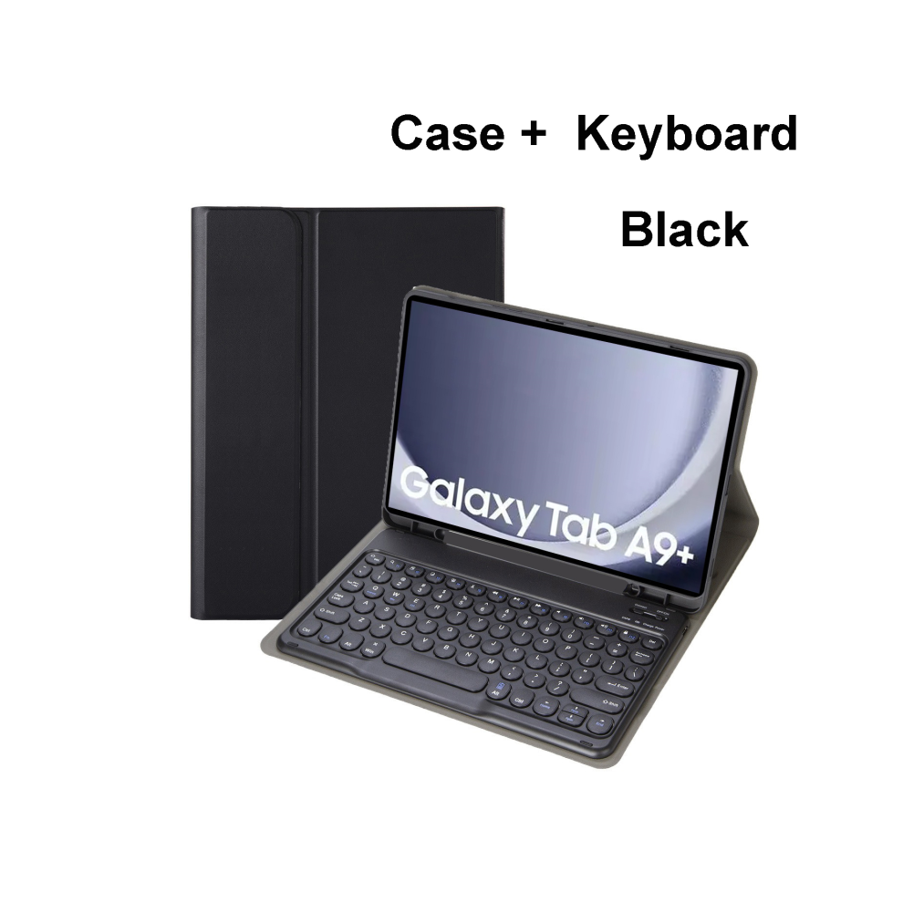 ( A, Hebrew Keyboard) For Samsung Galaxy Tab A9 Plus 11 Inch Case, Bluet Black 967854368123