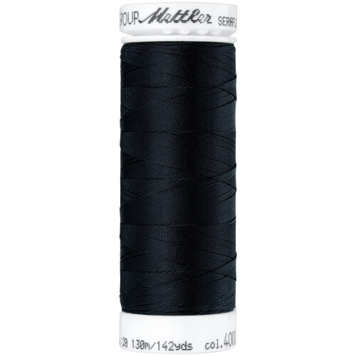 Mettler Seraflex elastinen kierre 50wt 142yd-musta -7840-4000