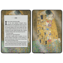 Pele com brilho brilhante MightySkins para Kindle Paperwhite 2018 modelo  prova d'gua - The Kiss | Acabamento protetor durvel com brilho de al