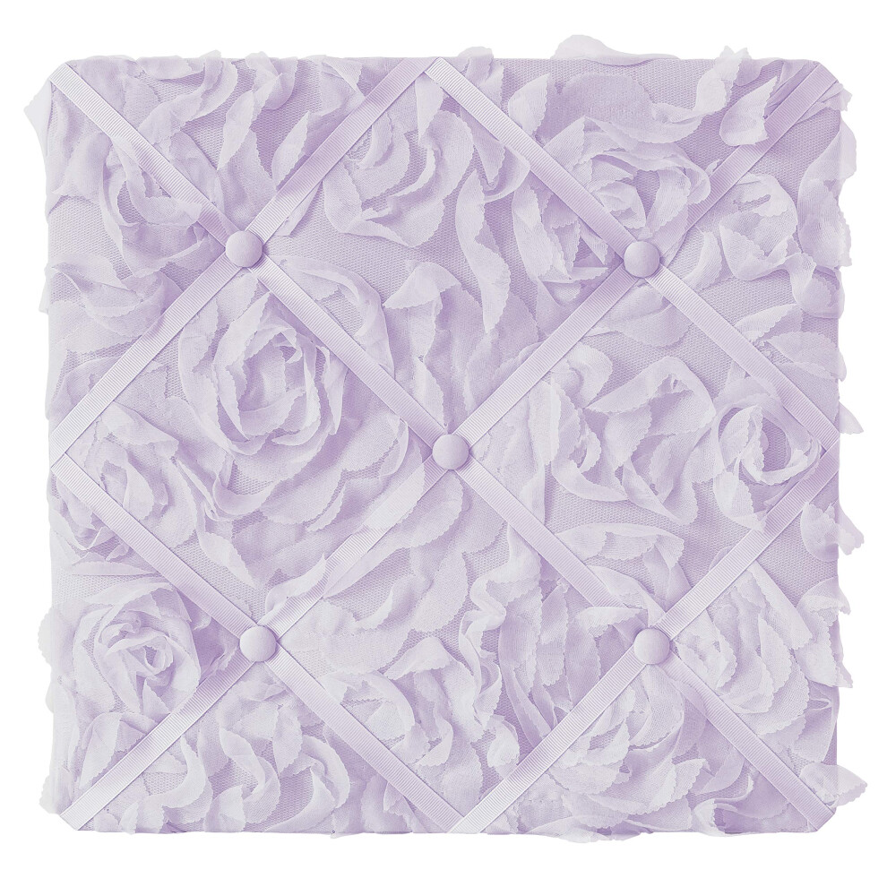 Tableau d'affichage photo souvenir en tissu rose floral violet Sweet Jojo Designs - Fleur de lavande claire unie Luxueux    l   gant Princesse Vintag