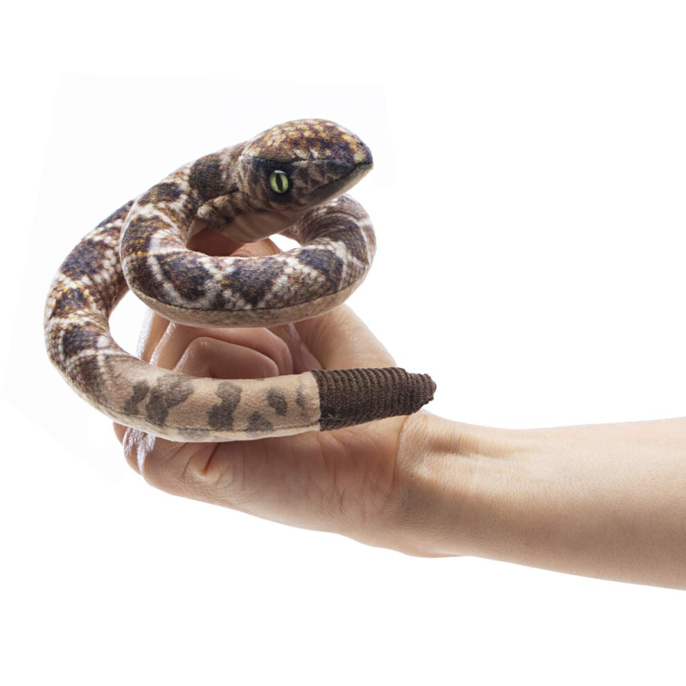 Folkmanis Finger Puppet Mini Rattlesnake 2789-image