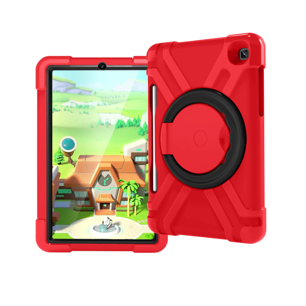 (Red Black, S6 Lite P610 P615) Cover For Samsung Galaxy Tab S6 Lite 10.4 2020 Sm- Black,Red 967854390544