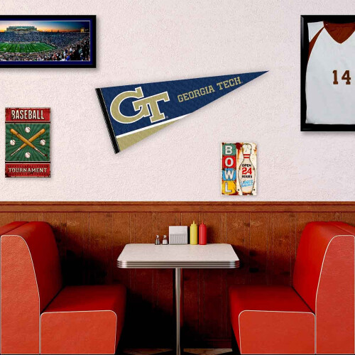 College Flags & Banners Co. Georgia Tech Yellow Jackets Πλήρης Σημαία 2
