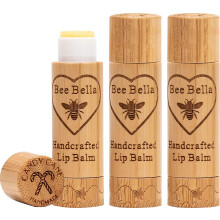 Bee Bella Lip Balm Candy Cane 3 Pack - Hydratacn hydratacn pce o rty 100% prrodn originln organick vcel vosk s vitamnem E, rucne vyroben v