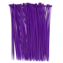 BOROLA Kleurrijke Kabelbinders 100 Packs Zelfsluitende Draadbinders Perfect voor Thuiskantoor, Garage en Werkplaats (Paars 8 Inch)