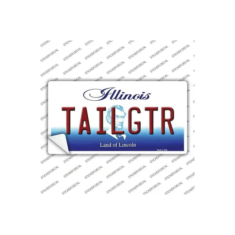 Smart Blonde Lp-3676S-Xl Tailgtr Illinois Novelty Sticker Decal - Extra Large 792636310935
