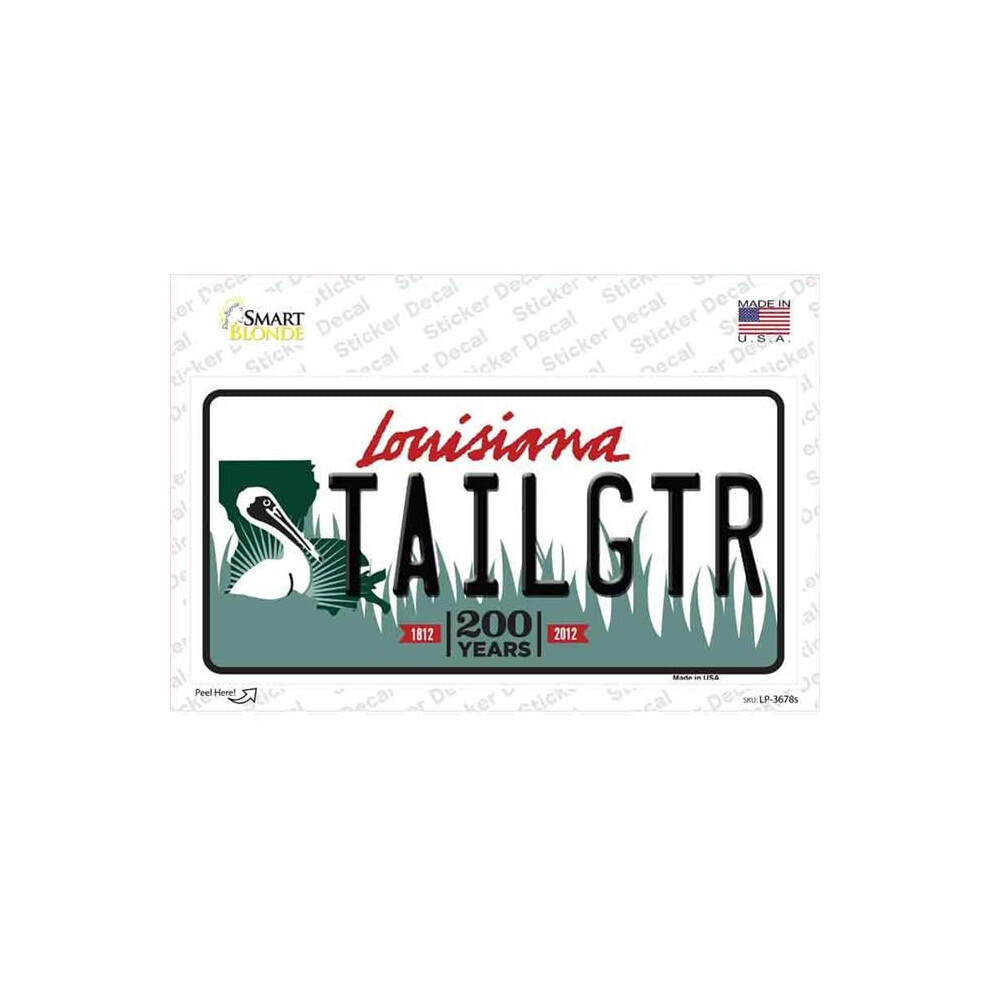 Smart Blonde Lp-3678S-M Tailgtr Louisiana Novelty Sticker Decal - Medium 792636310959