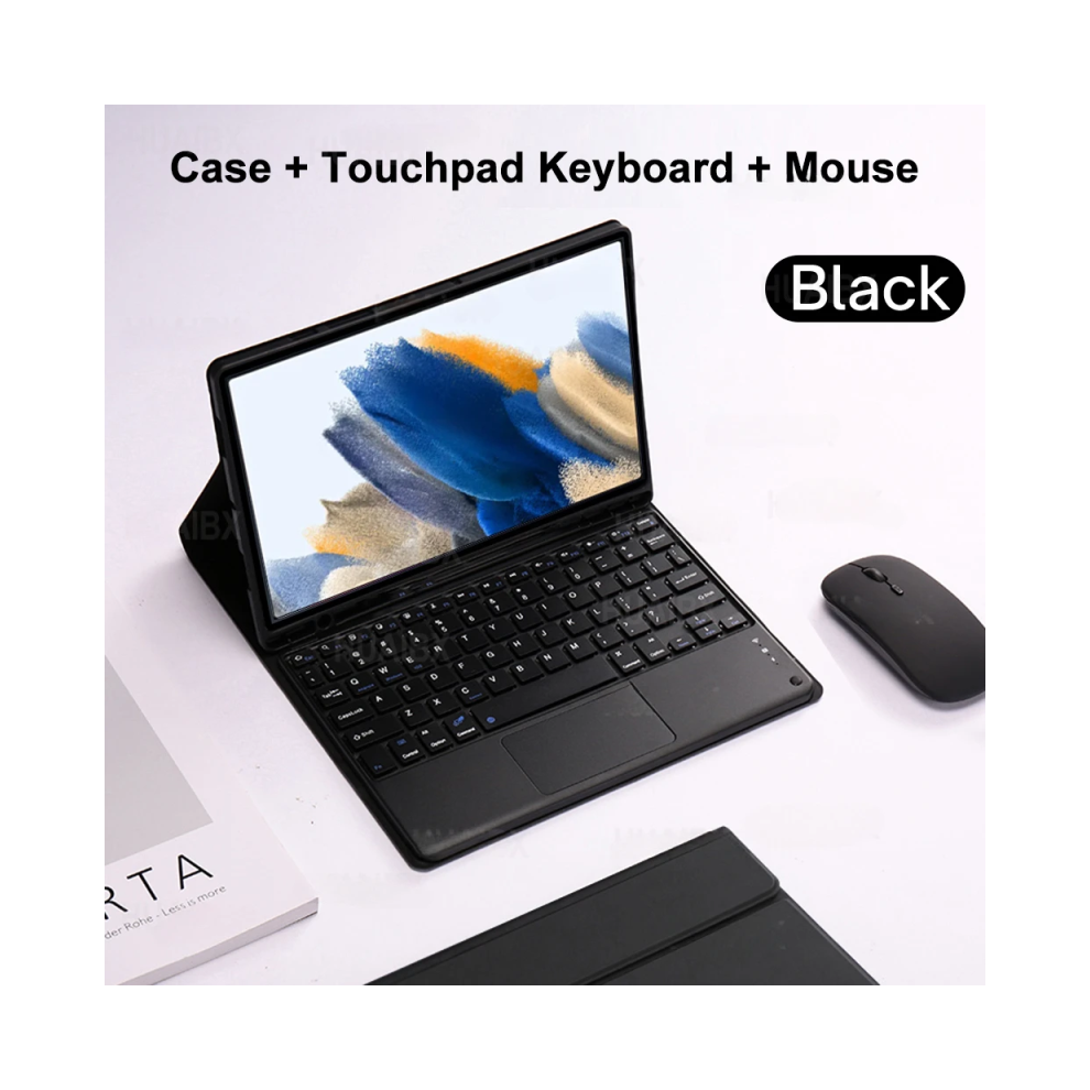 ( D, French Keyboard) For Galaxy Tab A8 10.5 Inch Case With Keyboard, De Black 967854381658
