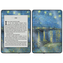 Custodia protettiva MightySkins Glossy Glitter per Kindle Paperwhite 2018, modello impermeabile - Over The Rhone | Finitura protettiva e durevole
