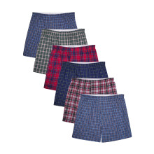 Fruit of the Loom mens Tag-free (Knit & Woven) Boxer Shorts Woven - 6 Pack Assorted Colors XX-Large US