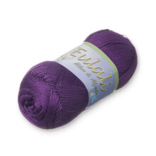 EULALI [100grs] de Omega - Hilo brillante de algod   n egipcio 100% mercerizado - Color: 55 Uva