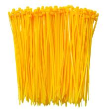 8 tommer klare lynl?se (bindingsl?ngde 6,7"") 300 stk Nylon kabelbindere Kraftig ledningsstrop GUL