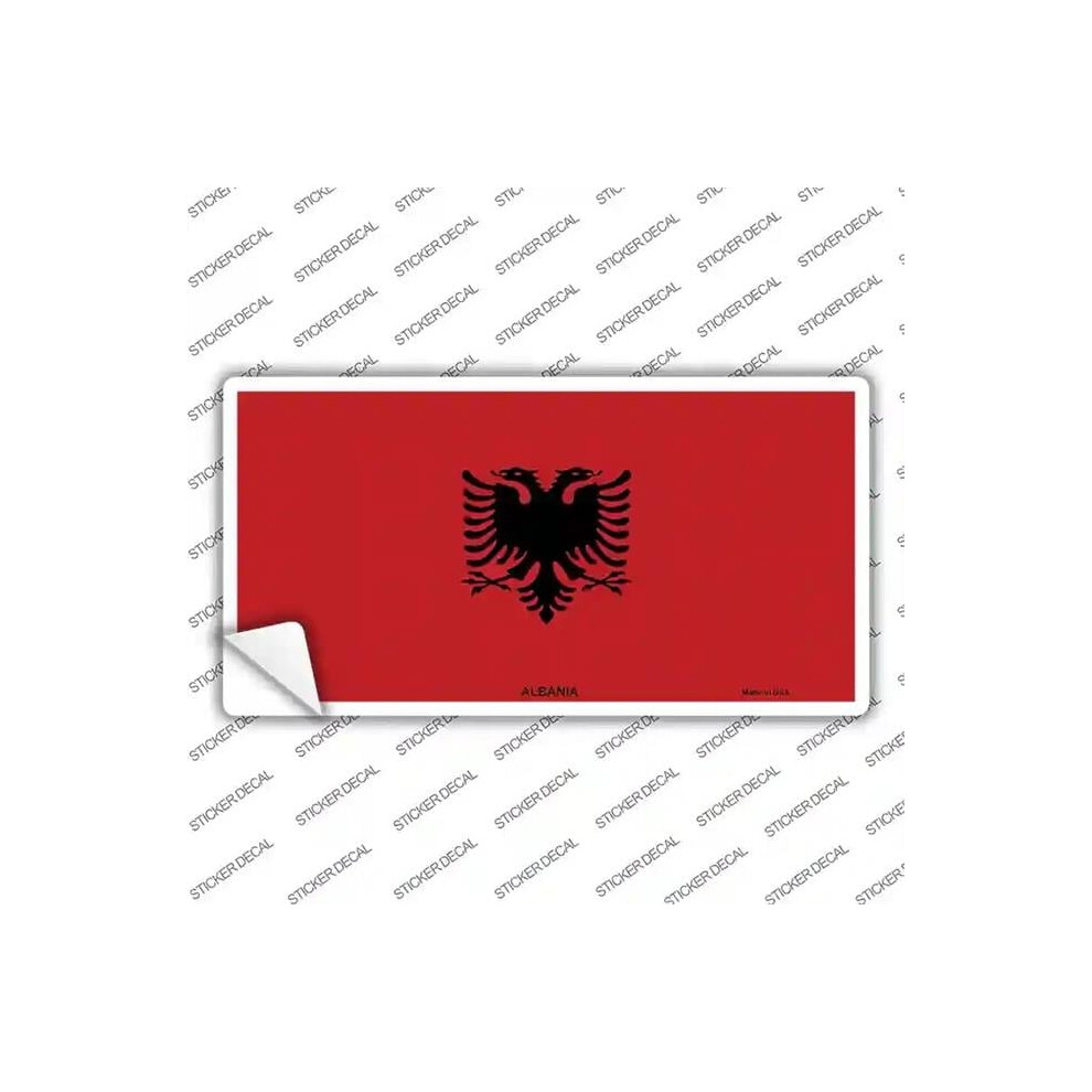 Smart Blonde Lp-3953S-Xl Albania Flag Novelty Sticker Decal - Extra Large 792636311635