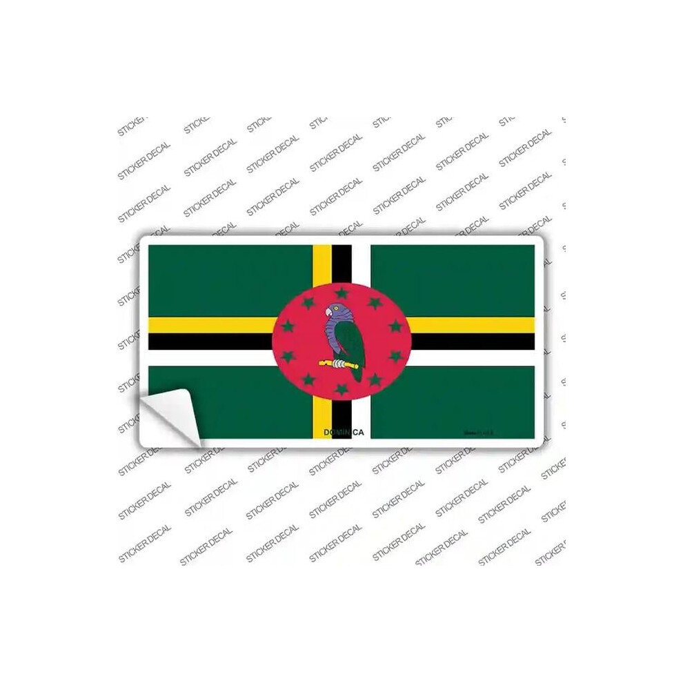 Smart Blonde Lp-4004S-L Dominica Flag Novelty Sticker Decal - Large 792636311932