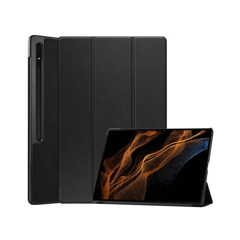 (, S9 Ultra 14.6 2023) Tab S9 Ultra Tablet Case Tri-Fold Wake Up Sleep Ma Black 967854409239