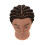 RIHANNAHAIR 100% Αληθινή Κεφαλή Μανεκέν Μαλλιών με Βάση για Εκπαίδευση Κομμωτών 4
