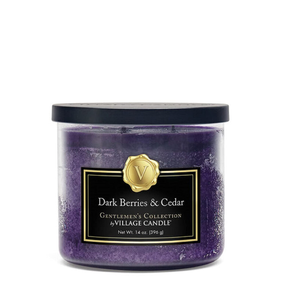 Village Candle Dark Berries & Cedar Medium Bowl  14oz  Purple  1 count-image-OPC-PGBRJPN-NEW