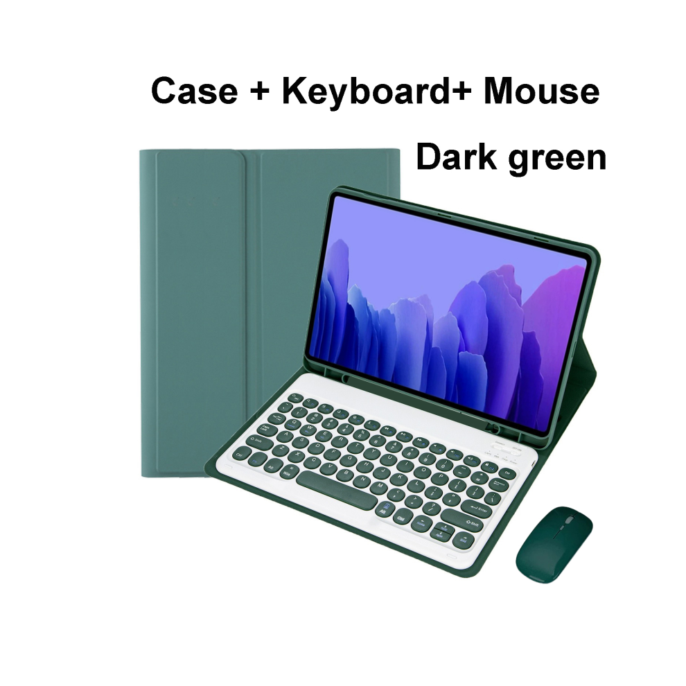 (Dark B, Ukrainian Keyboard) For Samsung Galaxy Tab A7 10.4 Inch Case, Bluetoot Green 967854405750