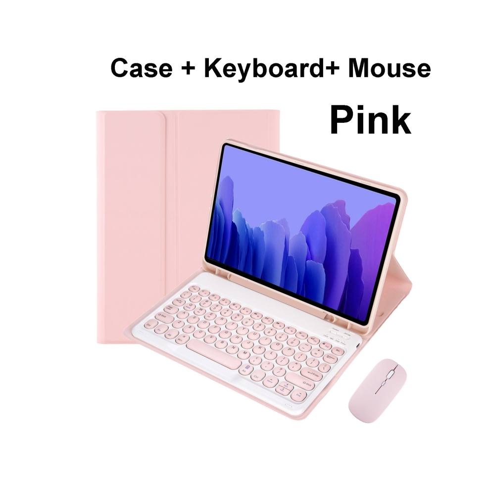 ( B, Portuguese Keyboard) For Samsung Galaxy Tab A7 10.4 Inch Case, Bluetoot Pink 967854406788