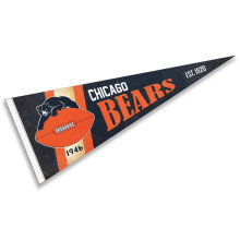WinCraft Chicago Bears Trowback Vintage Retro Pennant Flag