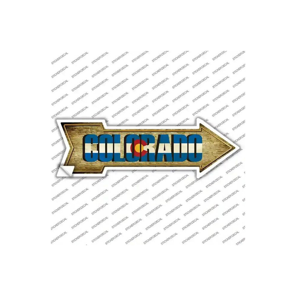 Smart Blonde A-199S-L Colorado Novelty Arrow Sticker Decal - Large 792636313967