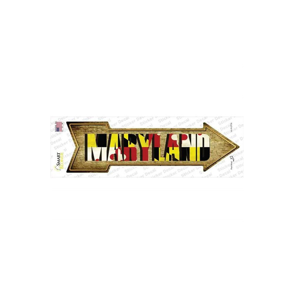 Smart Blonde A-213S-M Maryland Novelty Arrow Sticker Decal - Medium 792636314063