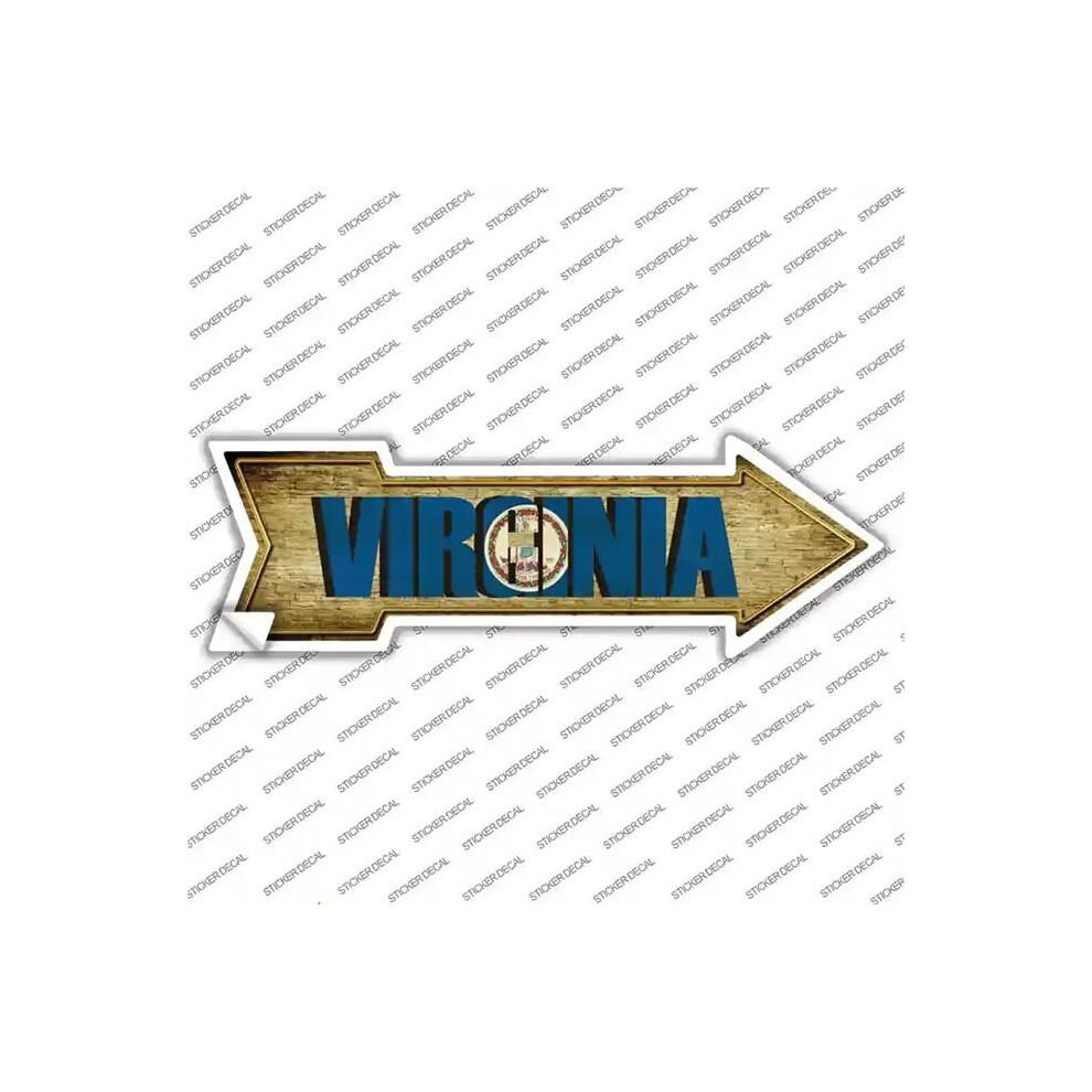 Smart Blonde A-239S-Xl Virginia Novelty Arrow Sticker Decal - Extra Large 792636314247