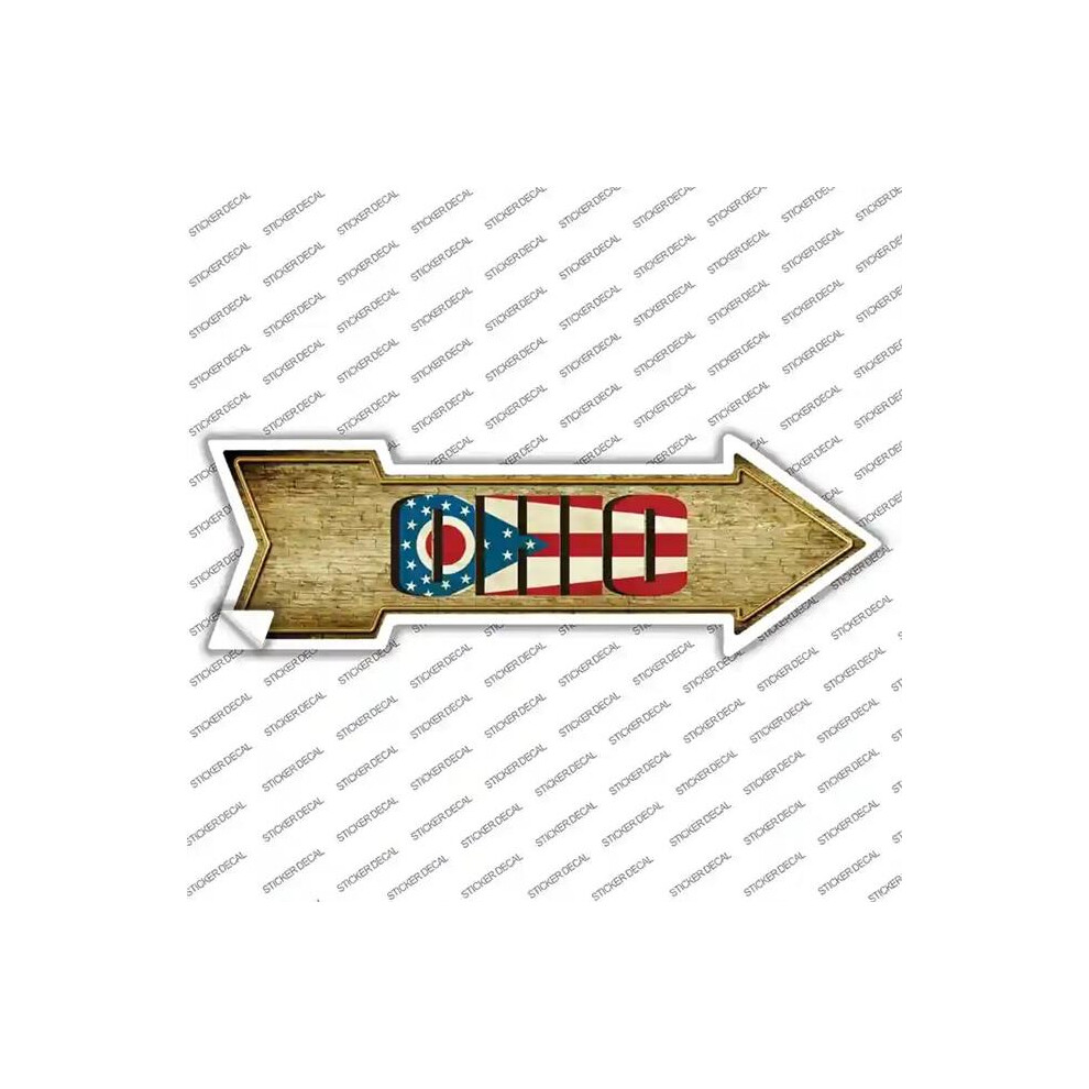Smart Blonde A-228S-L Ohio Novelty Arrow Sticker Decal - Large 792636314377