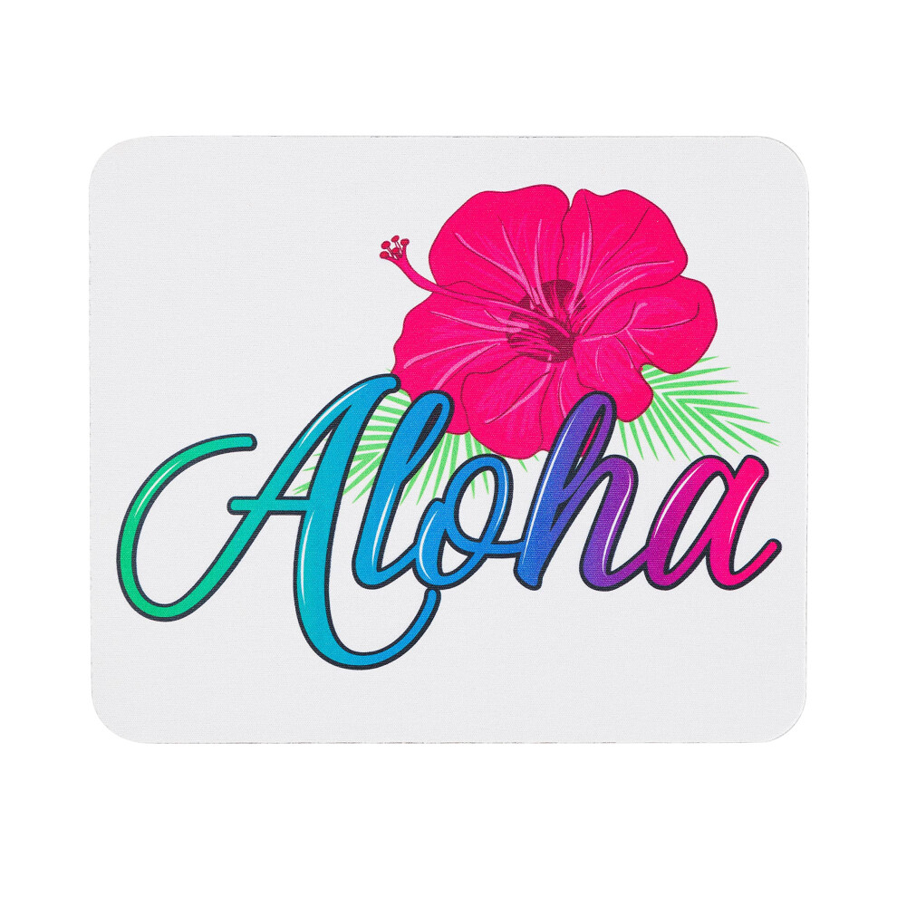 Aloha Mouse Pad Mousepad Tropical Flower Print Mouse Mat Mouse Pad Office Mousemat Rectangular Mousemat Hawaii Hawaiian Tropical Hibiscus Print Mousep 717932761830