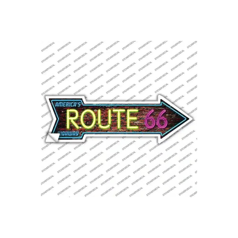 Smart Blonde A-285S-Xl Route 66 Neon Novelty Arrow Sticker Decal - Extra Large 792636315145