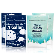 Omedelbart snpulver fr Slime 4 Pack Let It Snow (2) och Snowonder (2) Made in the USA - Artificial Snow Mix Fake Snow Holiday Decorations