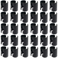 Drahtregal-Clips, Regalh  lsen     60er-Pack Regalverriegelungsclips f  r 1-Zoll-Pfosten     Regalh  lsen als Ersatz f  r Drahtregalsysteme