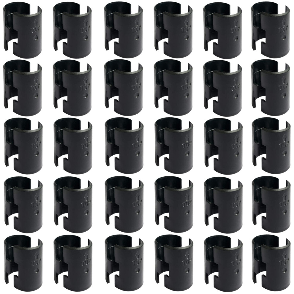 Wire Shelf Clips Shelving Sleeves - 60 Pack Shelf Lock Clips For 1"""" Post- Shelving Sleeves Replacements For Wire Shelving System 727380998726