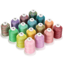 New brothread - 18 opzioni - Fili multiuso 100% cotone mercerizzato 50S/3 600M (660Y) ogni bobina per quilting, cucito e ricamo - 16