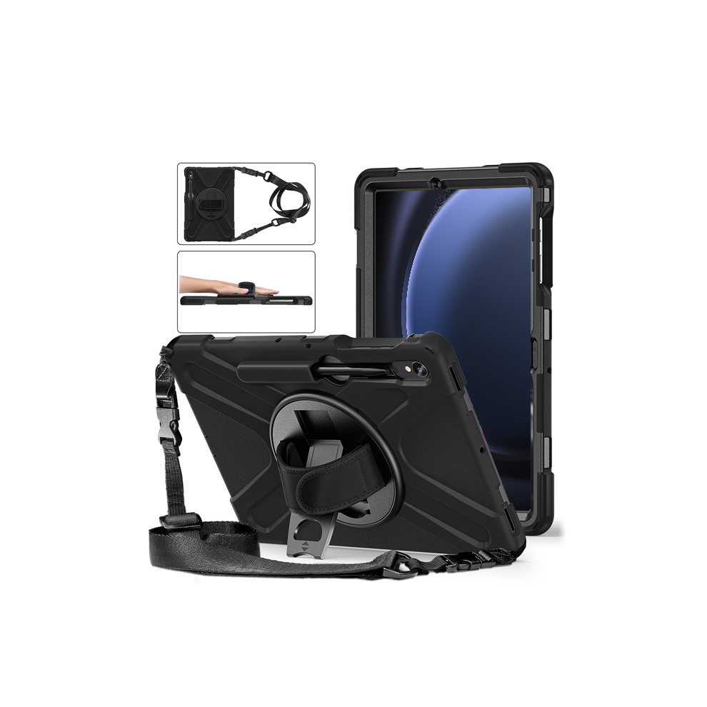 (, Tab S9 Ultra 14.6 In) Heavy Duty Shockproof Case For Samsung Galaxy Tab Black 967854432046