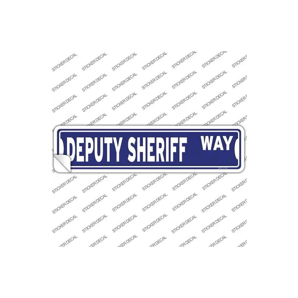 Smart Blonde K-1621S-Xl Deputy Sheriff Way Novelty Narrow Sticker Decal - Extra Large 792636315626