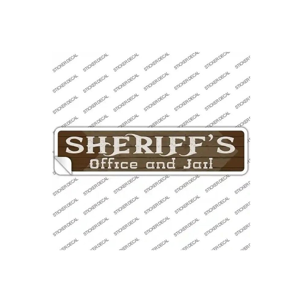 Smart Blonde K-1626S-Xl Sheriffs Office & Jail Novelty Narrow Sticker Decal - Extra Large Brown 792636315664