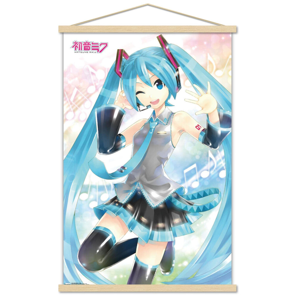 Trends International Hatsune Miku - Affiche murale ondulante 22,375"" ...