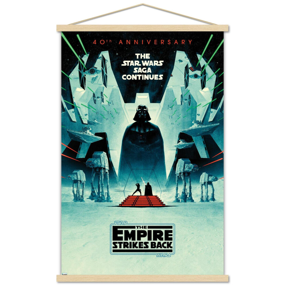 Trends International Star Wars : L'Empire contre-attaque - Affiche murale 40e anniversaire 22,375"" ...