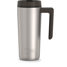 THERMOS ALTA SERIES Edelstahlbecher, 18 oz, Mattstahl/Espressoschwarz