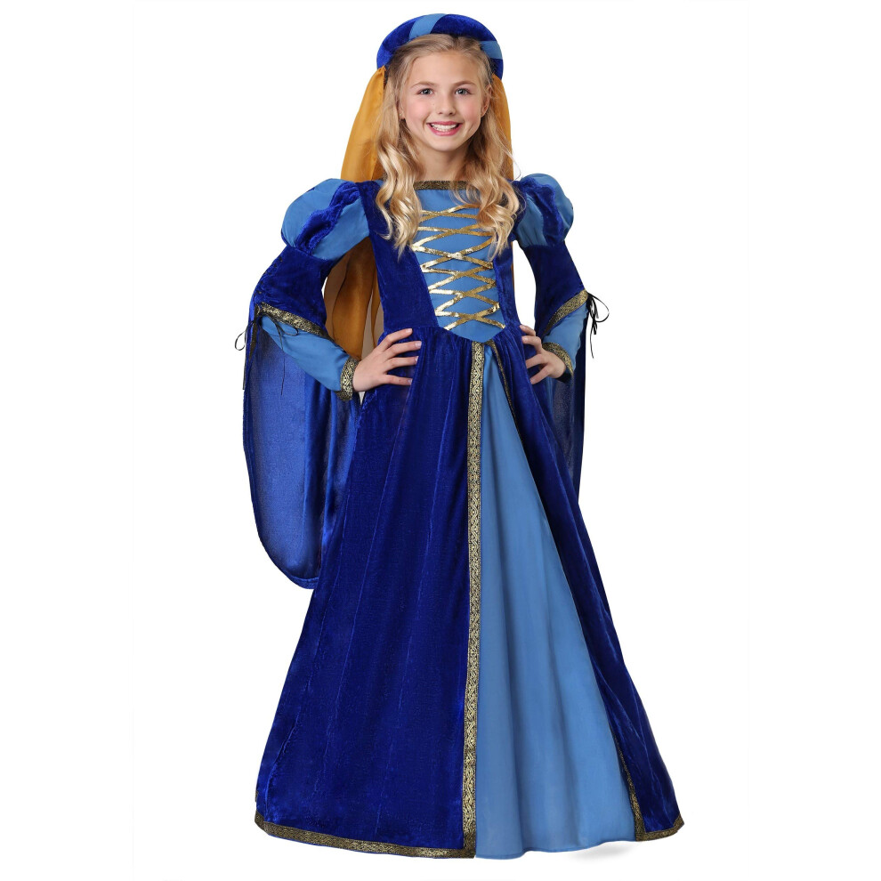 Photos - Fancy Dress Fun Costumes Women's Girl's Renaissance Queen Blue - M Blue B07XZFTXXP