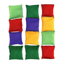 Halloluck 12 pakke 2 tommer/5 cm nylon s?kkestole B?rn Familie Voksne Udend?rs g?rdspil B?nnepose Kaste Karneval Leget?j B?nnepose Kastespil