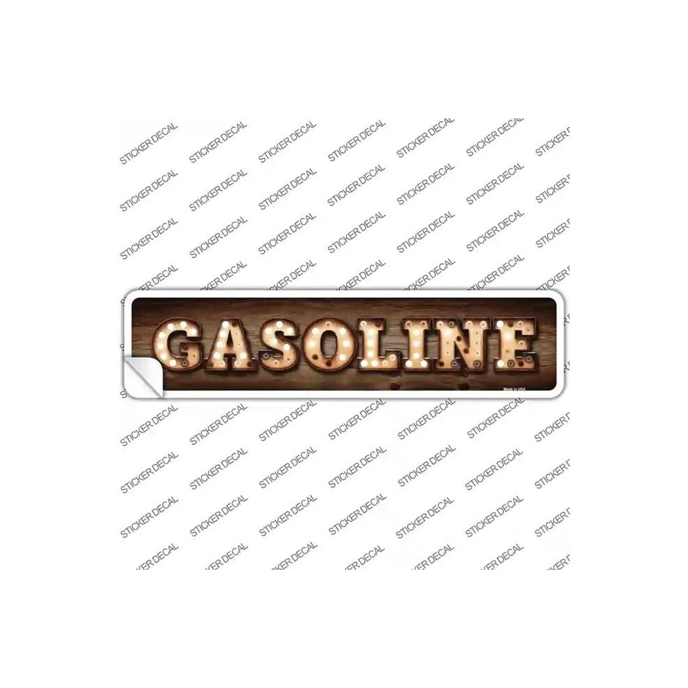 Smart Blonde K-840S-L Gasoline Bulb Lettering Novelty Narrow Sticker Decal - Large 792636317422